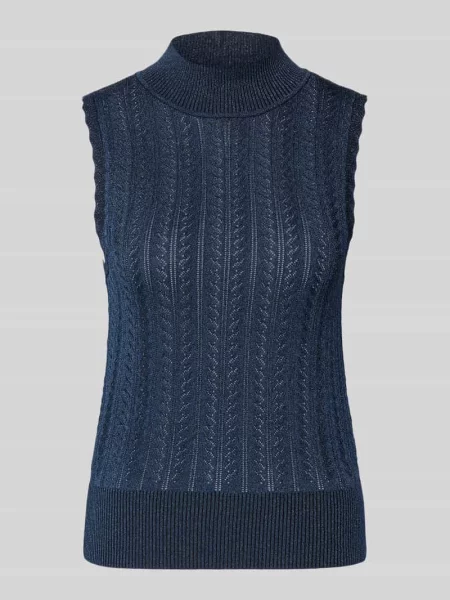 Slim Fit kamizelka w stylu dzianinowym Scotch & Soda niebieska