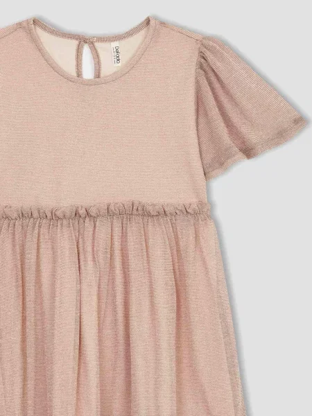 Rochie mini copii Defacto maro