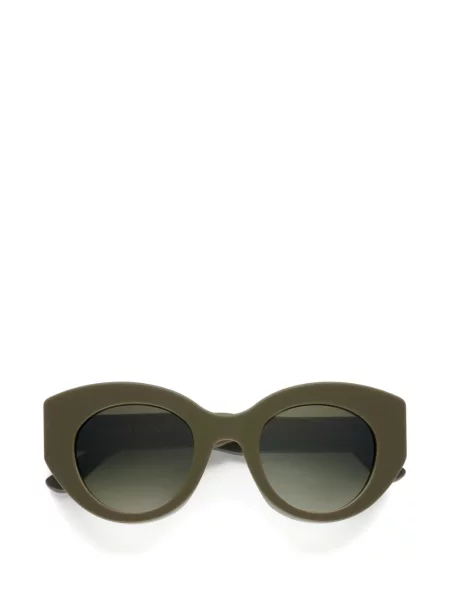 Ochelari de soare rotunzi Emmanuelle Khanh verde