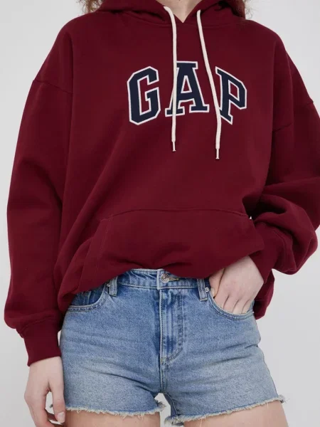 Armani Exchange pantaloni scurti jeans femei neted medium waist albastru