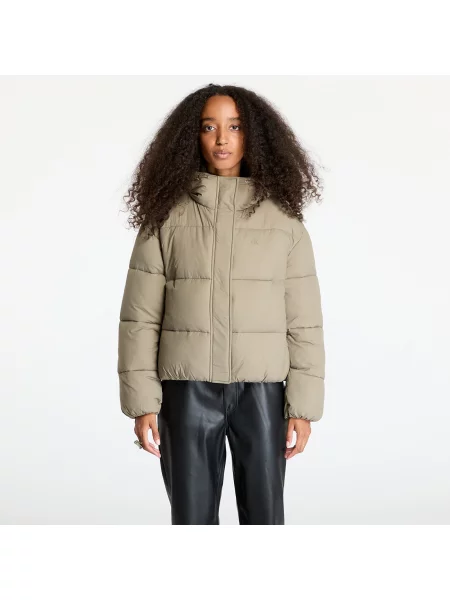 Calvin Klein Jeans kurtka zielony zimowa beżowe