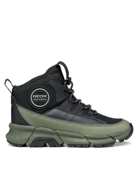 Geox Trzewiki J Flexyper Plus Boy B Abx M ciemny zielony