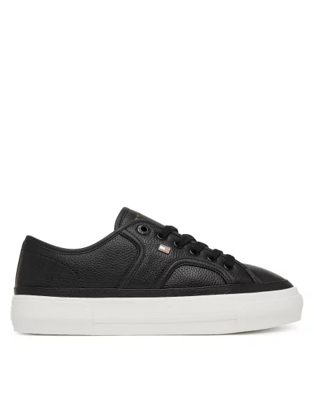 Αθλητικά Tommy Hilfiger Platform Vulc Piping Ltr μαύρο