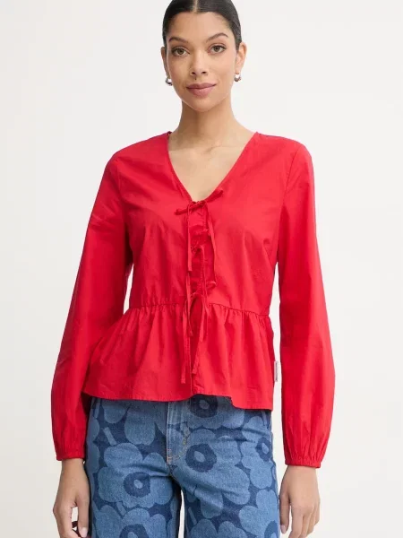 Marc O'Polo bluză cu volane pentru femei din