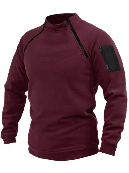 Pulover Dewberry iz flisa bordo