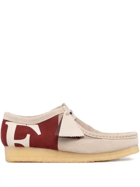 Pantofi loafer Clarks Originals roșu