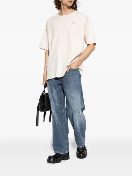 Tricou Diesel cu autograf alb