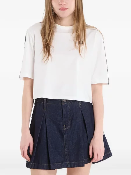 Tricou Fred Perry cu autograf alb