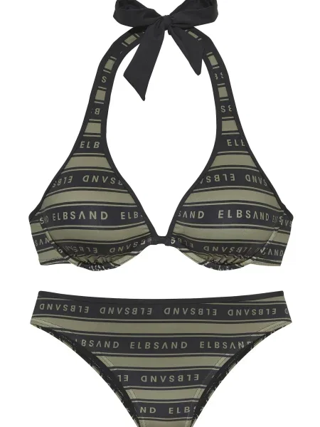 Elbsand Costum de baie două piese oliv negru