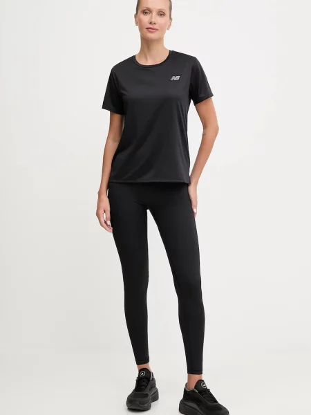 Kratka majica za vadbo New Balance črna