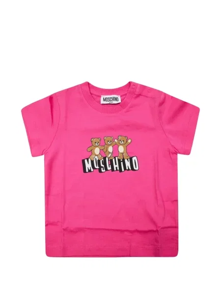 Koszulka dziecięca Moschino różowa