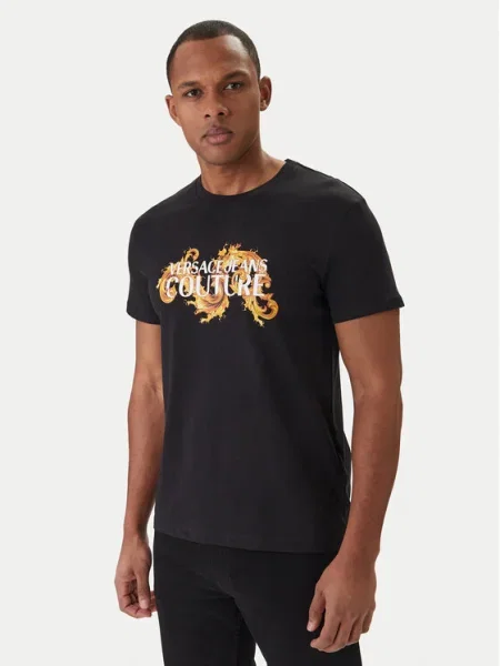 Versace Jeans Couture Tricou Negru alb