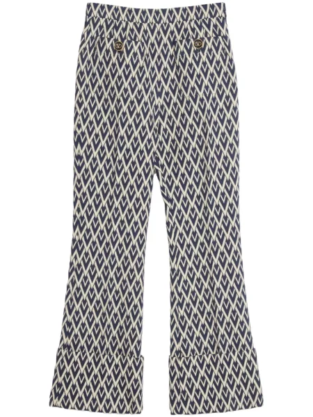 Pantaloni Valentino Garavani cu imagine albastru