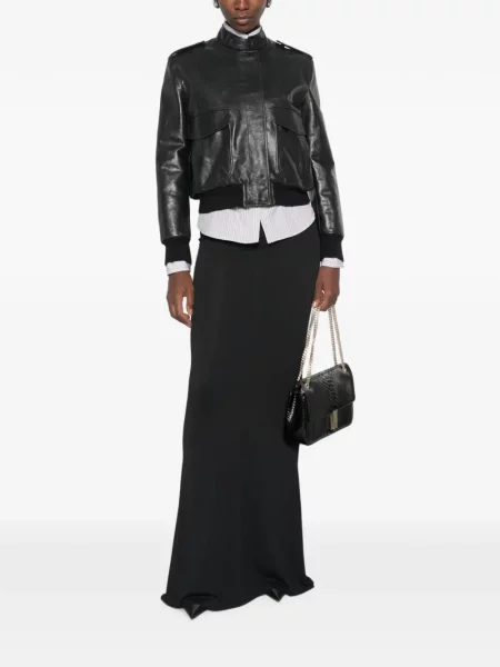 Geanta de piele Tom Ford negru