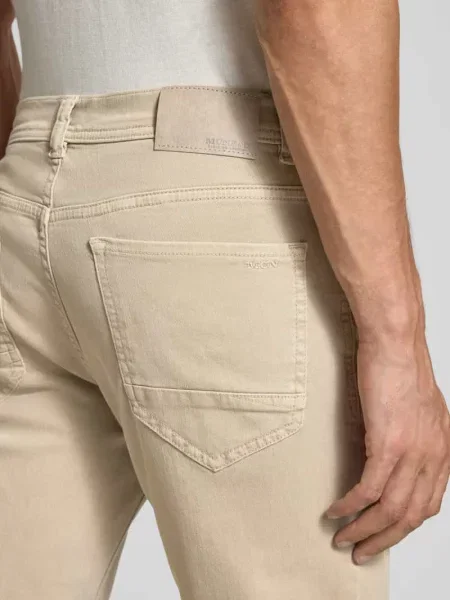 Jeansy o kroju slim fit w 5 kieszeni Mcneal beżowe