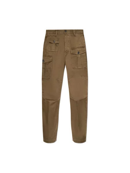 Spodnie cargo Dsquared2 zielone