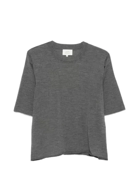 Tricou Loulou De Saison din cașmir gri