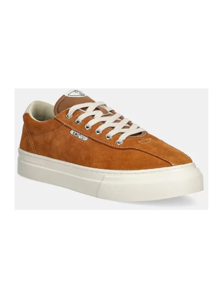 Stepney Workers Club tenisówki DELLOW 02 CUP SUEDE brązowy pomarańczowe