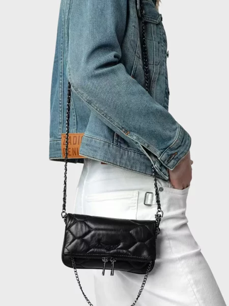 Кожаный клатч Zadig&voltaire черный
