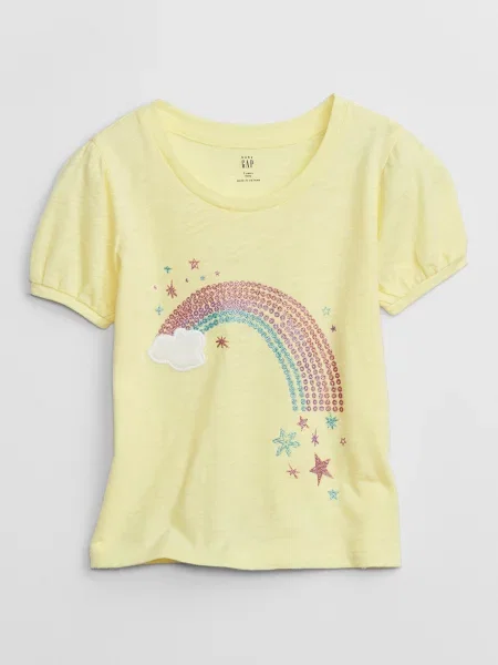 Tricou copii Gap galben