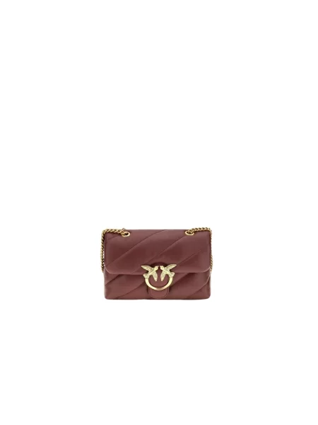 Pinko torebka crossbody skórzana czerwona