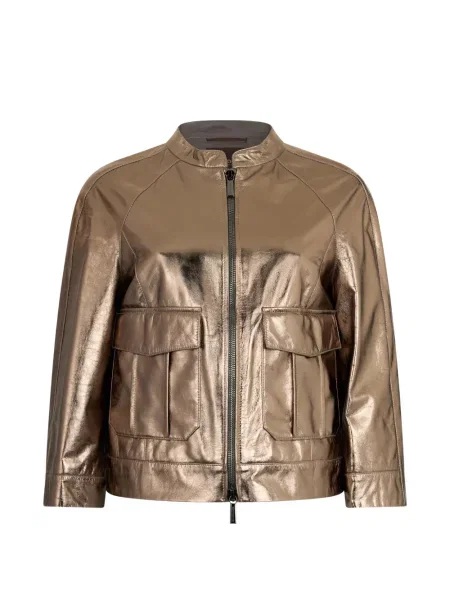 Geanta de piele Moorer auriu