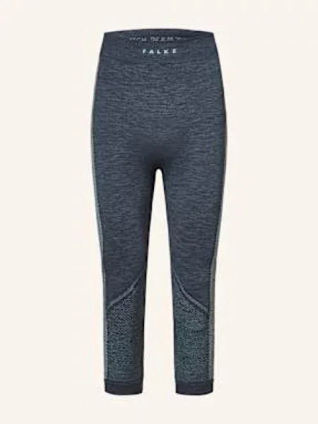 Falke Funkční Spodní Kalhoty Warm Se Zkrácenými Nohavicemi tmavě modrá