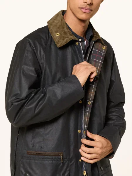 Barbour Polní Bunda Icons Beaufort tmavě / tmavě zelená modrá