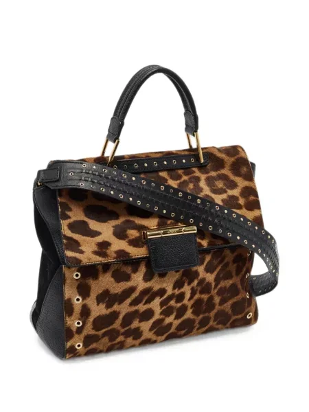 Geantă Furla cu imagine cu model leopard negru
