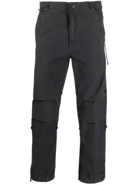 Pantaloni Maharishi cu model floral cu imagine negru