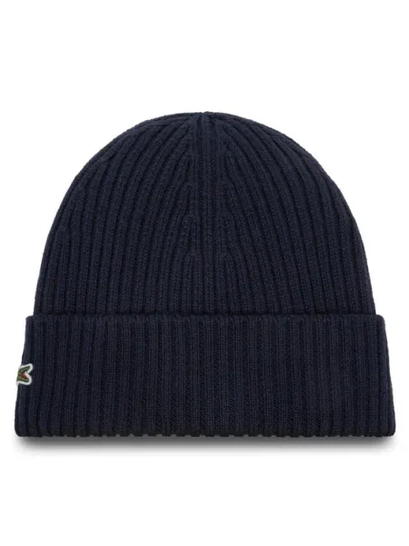 Zimná čiapka Lacoste navy blue modrá