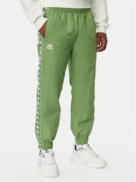 Kappa Spodnie dresowe Orfeo Comfort Fit zielony
