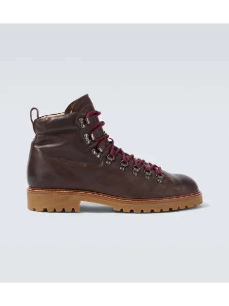Botine Eleventy din piele maro
