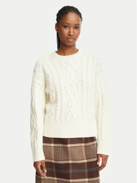 Weekend Max Mara Sweter Alben Kremowy