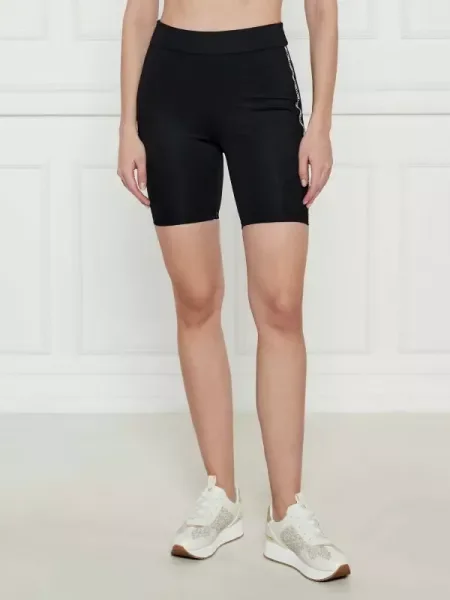 Michael Kors Pantaloni scurți biker negru