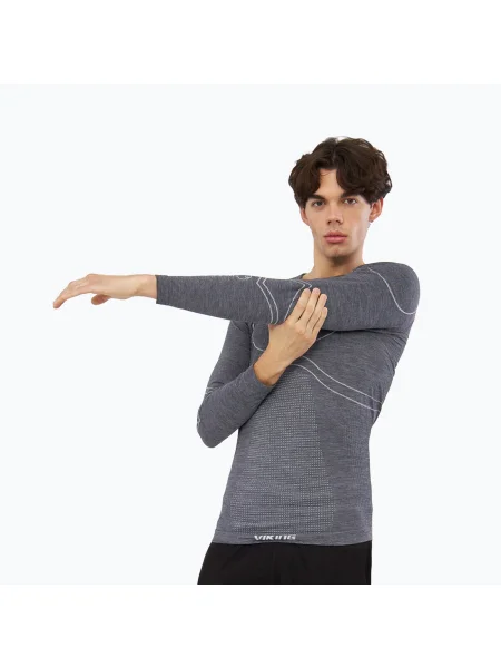 Tricou mânecă lungă Viking gri