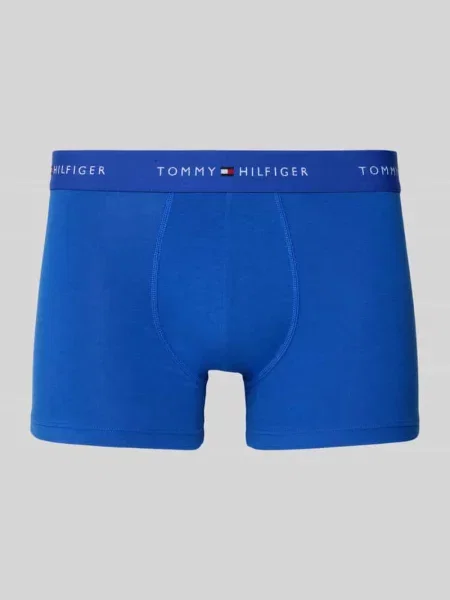 Obcisłe bokserki z mieszanki bawełny w zestawie 3 szt. Tommy Hilfiger niebieskie