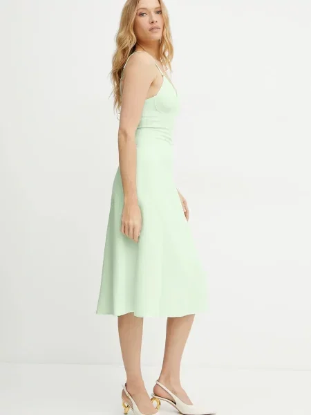 Платье мини Elisabetta Franchi бирюзовый