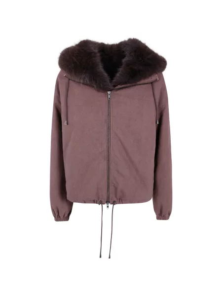 Geacă Drhope cu blană maro