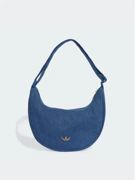 Adidas Originals kabelka hobo dámska rifľová Adicolor modrá