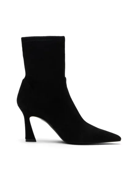 Botki Stuart Weitzman skórzane czarne