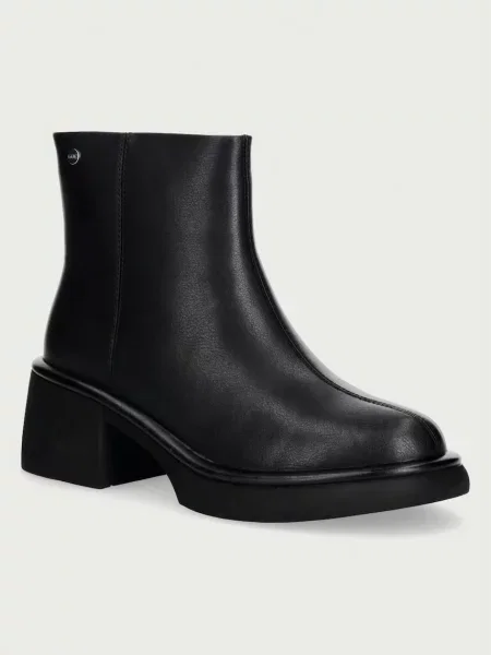 Goe botine pentru femei din piele negru