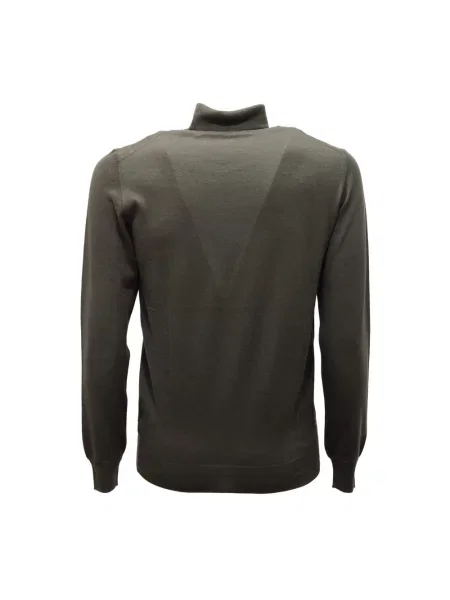 Sweter z golfem Paolo Pecora zielony