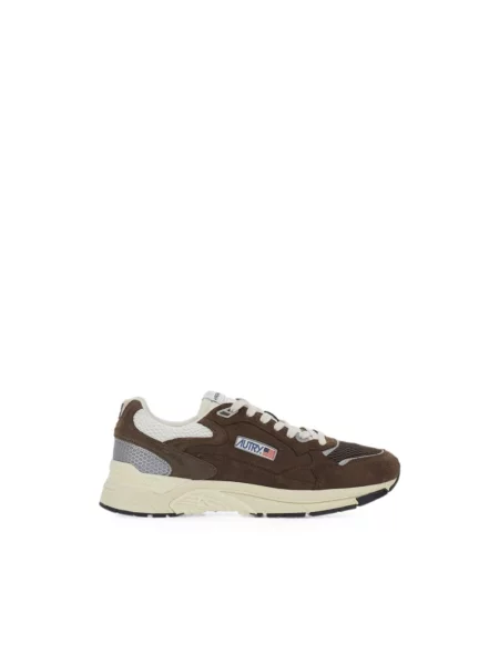 Sneakersy Autry brązowe