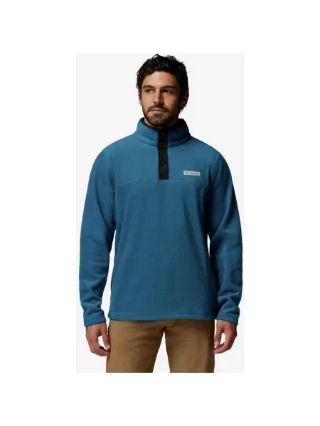 Polar Columbia Steens Mountain Half Snap II niebieski petrol S czarny