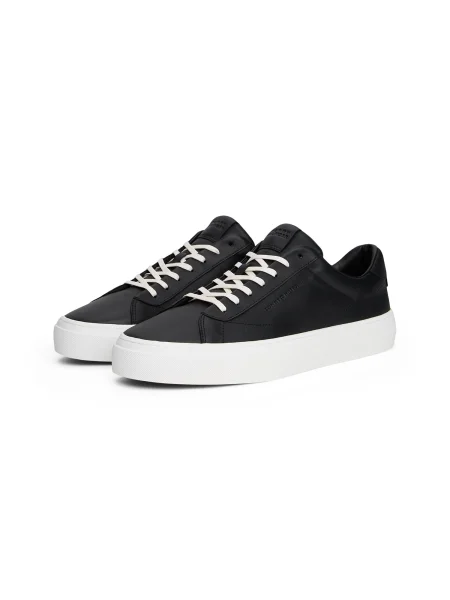 Tommy Hilfiger sneakers din piele PREMIUM DRESS CUPSOLE LTH negru