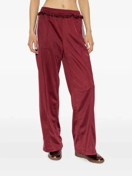 Pantaloni Adidas alergare roșu