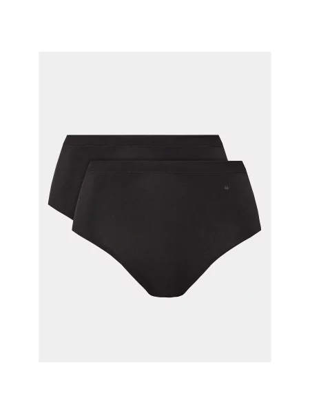 Hlačke Triumph z visokim pasom črna