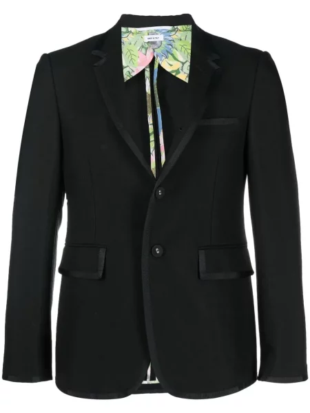 Sacou Thom Browne din satin negru