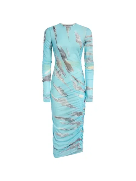 Rochie midi Moschino cu imagine albastru